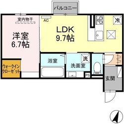 D-ROOM竹尾Iの物件間取画像